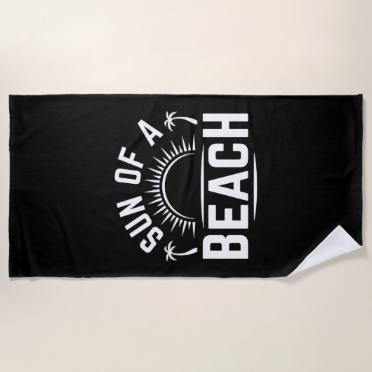 Serviette De Plage Soleil D'Une Plage (Devant)