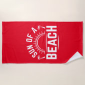 Serviette De Plage Soleil D'Une Plage (Devant)