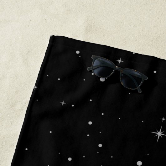 Serviette De Plage Soleil et étoiles dans l'espace (En situation)
