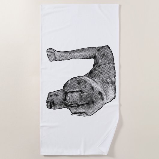 Serviette De Plage Soleil Et Points (Devant)