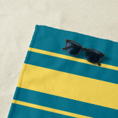 Serviette De Plage Soleil familial personnalisé (En situation)