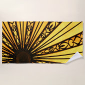 Serviette De Plage Soleil jaune (Devant)
