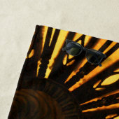 Serviette De Plage Soleil jaune (En situation)