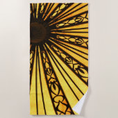 Serviette De Plage Soleil jaune (Devant)