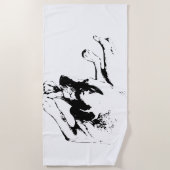 Serviette De Plage Soleil, sable et corde (Devant)