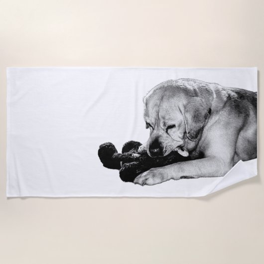 Serviette De Plage Soleil, sable et loyauté (Devant)