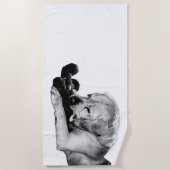 Serviette De Plage Soleil, sable et loyauté (Devant)