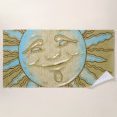 Serviette De Plage Soleil souriant d'été | Beach Towel (Devant)