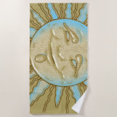 Serviette De Plage Soleil souriant d'été | Beach Towel (Devant)