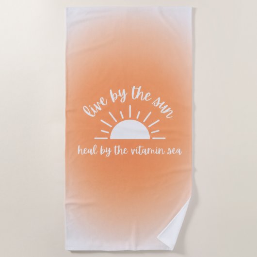 Serviette De Plage Soleil & Vitamine Mer (Devant)