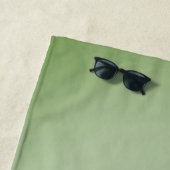 Serviette De Plage Solid Jade Green Celadon (En situation)