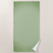 Serviette De Plage Solid Jade Green Celadon (Devant)