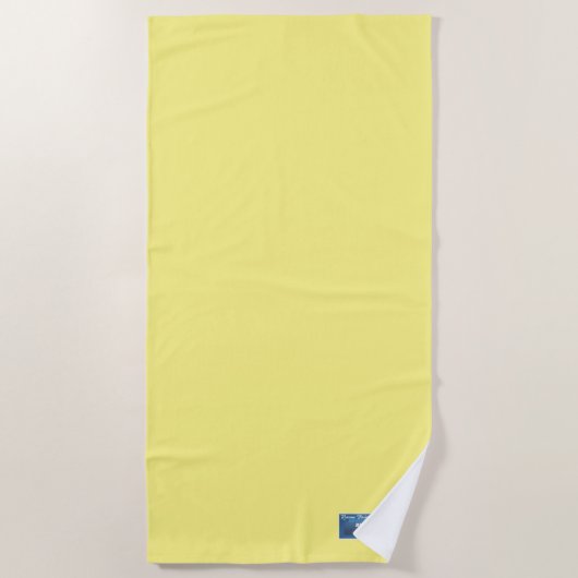 Serviette de plage (Solid Pale Yellow) RFPMDesigns (Devant)