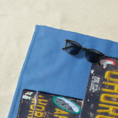 Serviette De Plage Sommet du Kilimandjaro et signpost (En situation)