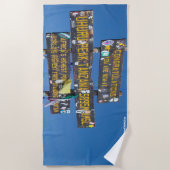 Serviette De Plage Sommet du Kilimandjaro et signpost (Devant)