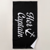 Serviette De Plage Son capitaine (Devant)