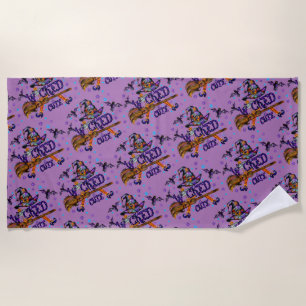 Serviette De Plage Sorcière de l'Halloween mignonne