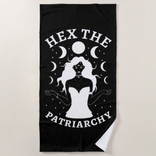 Serviette De Plage Sorcière féministe - Hex le patriarcat II