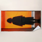 Serviette De Plage Sortie en orange - Gras Silhouette (Devant)