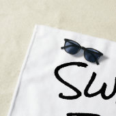 Serviette De Plage Sote rose Kawaii Cupcake Halloween (En situation)