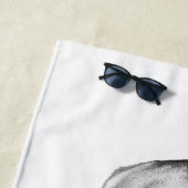 Serviette De Plage Sourire du jour ensoleillé (En situation)