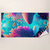 Serviette De Plage Sous la mer (Devant)