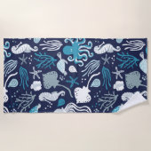 Serviette De Plage Sous la mer (Devant)