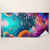 Serviette De Plage Sous la mer 2 (Devant)