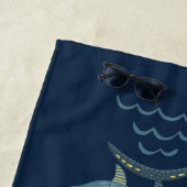 Serviette De Plage Sous la mer requin marin poisson marin (En situation)