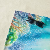 Serviette De Plage Sous la tortue de mer (En situation)