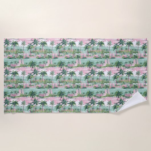 Serviette De Plage Sous Les Tropiques, Chaque Jour Est Comme Un Jour  (Devant)