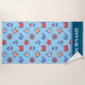 Serviette De Plage Sous l'Océan marin Animaux Garçons (Devant)