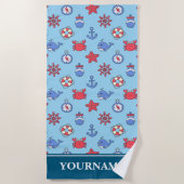 Serviette De Plage Sous l'Océan marin Animaux Garçons (Devant)