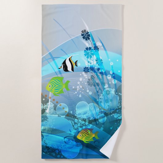 Serviette De Plage Sous-marin 1 Beach Towne (Devant)