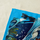 Serviette De Plage Sous-marin Wonderland Series Beach Towne (En situation)