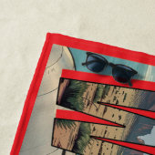 Serviette De Plage Sous-marin Wyoming Pour USA Retro (En situation)