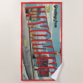 Serviette De Plage Sous-marin Wyoming Pour USA Retro (Devant)