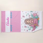 Serviette de plage sous-marine Mermaid (Devant)