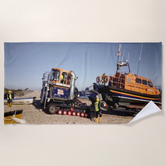 Serviette De Plage Soutenez le RNLI (Devant)
