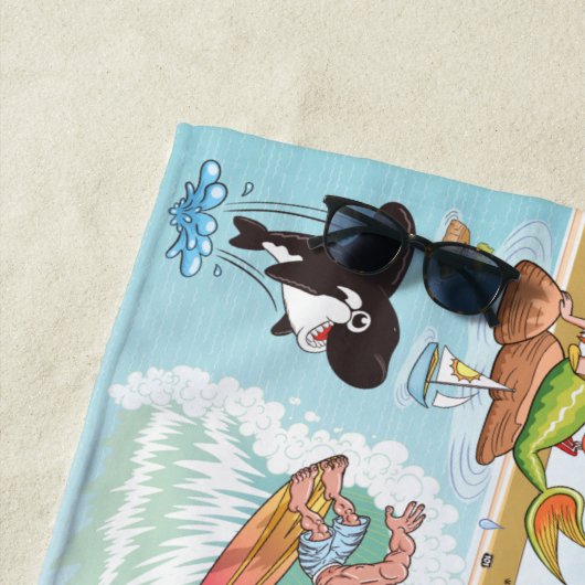 Serviette De Plage Southern California Beach Paradise Blanket (En situation)