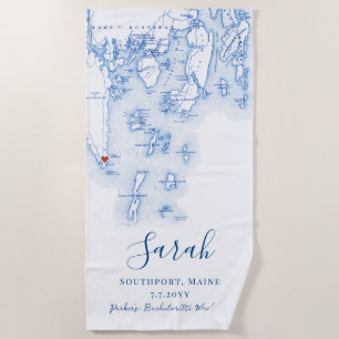 Serviette De Plage Southport Maine Week-end de Bachelorette Personnal