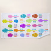 Serviette De Plage Souvenir tropical de vacances de plage de (Devant)