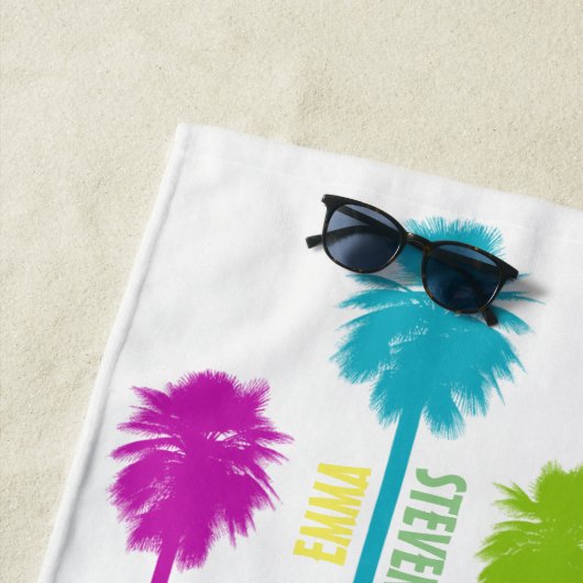 Serviette De Plage Souvenir tropical de vacances de plage de (En situation)