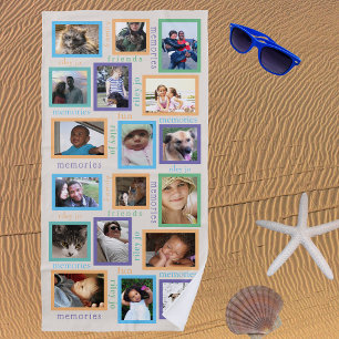 Serviette De Plage Souvenirs Colorful Cool Summer Fun 18 Photo