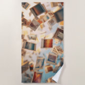 Serviette De Plage Souvenirs Polaroïd Flottants (Devant)