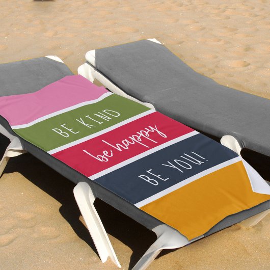 Serviette De Plage Soyez Semblable Gras Couleur Muet Palette Gratté