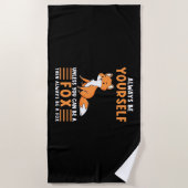 Serviette De Plage Soyez Toujours Un Renard (Devant)