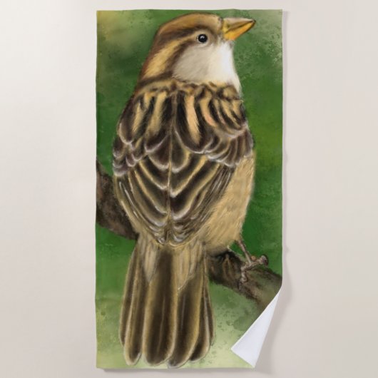 Serviette de plage Sparrow - Little Bird (Devant)