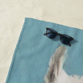 Serviette De Plage Spéc. de lama - Carré (En situation)