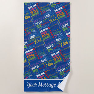 Serviette De Plage Special 70th Birthday Party Cadeaux personnalisés